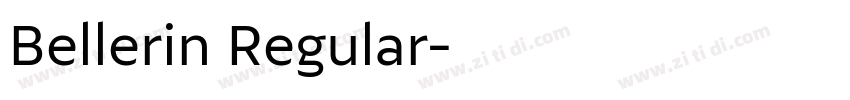 Bellerin Regular字体转换